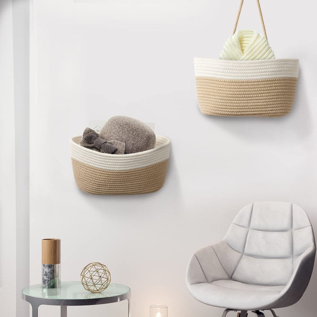 Danpinera Charming Mix Color 2-Tier Hanging Storage Organizer Basket